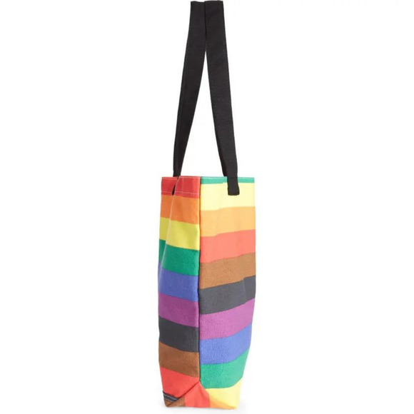 Rainbow Tote Bag Gay Pride Rainbow Tote Shoulder Straps Tote Bag Canvas LBGTQ - Picture 3 of 7
